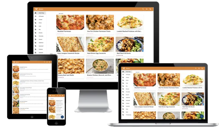 Mealie interface